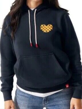 Chick-Fil-A I Heart Waffle Fries Embroidered Hoodie Sweatshirt Size Medium